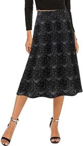 img 4 attached to 👗 MUADRESS Printed Chiffon Dot Women's Clothing for the Classy White Fashionista