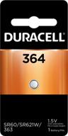 ⚡ durable duracell - 364 silver oxide button battery - dependable long-lasting power - 1 count logo