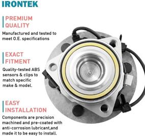 img 1 attached to 🔧 IRONTEK 515054 Сборка передней ступицы для 2WD: идеально подходит для Chevy Silverado 1500 99-06, GMC Sierra 1500/Yukon 00-06, Cadillac Escalade 02-06