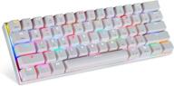 🎮 motospeed wired/wireless 3.0 mechanical keyboard: compact 61 keys rgb backlit type-c gaming/office keyboard for pc/mac/linux/ipad/iphone/smartphone/laptop blue switch логотип