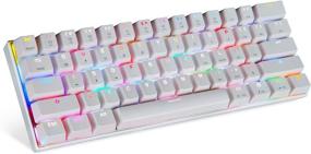 img 4 attached to 🎮 Motospeed Wired/Wireless 3.0 Mechanical Keyboard: Compact 61 Keys RGB Backlit Type-C Gaming/Office Keyboard for PC/Mac/Linux/iPad/iPhone/Smartphone/Laptop Blue Switch