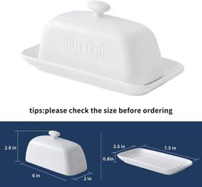 img 2 attached to 🍽️ KOOV Butter Perfect Boat Shaped Porcelain