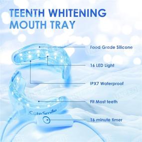 img 3 attached to 🦷 UNEEDE Премиум комплект для отбеливания зубов: Все в одном решении для отбеливания зубов с 3-мя тюбиками геля для отбеливания, 2 отбеливающих полосками, 2 салфетками для чистки зубов и 1 поддоном для отбеливания для более белых зубов.