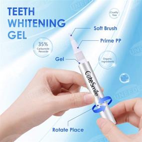 img 2 attached to 🦷 UNEEDE Премиум комплект для отбеливания зубов: Все в одном решении для отбеливания зубов с 3-мя тюбиками геля для отбеливания, 2 отбеливающих полосками, 2 салфетками для чистки зубов и 1 поддоном для отбеливания для более белых зубов.