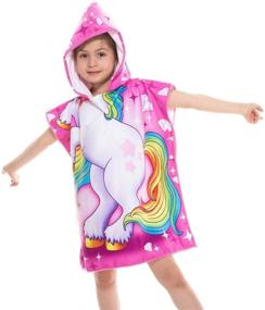 img 4 attached to 🏖️ Genovega Hooded Beach Towel for Toddlers at Kids' Home Store