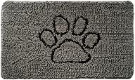 🦍 gorilla grip soft and absorbent indoor chenille doormat, 30x20, water and moisture trapping, ideal for muddy shoes and dog paws, durable backing, easy to clean, entry rug for high traffic areas, paw gray logo