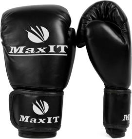 img 4 attached to 🥊 MaxIT Pro Style Padded Youth Boxing Gloves: Ideal Junior Hand Glove Set for Sparring, Kickboxing, Punching Bag & Junior Training