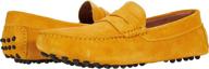 👞 men's massimo matteo suede penny driver loafers & slip-ons logo