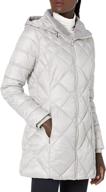 🧥 marc new york by andrew marc women's claremont diamond quilted down jacket: stay warm in style with removable hood logo