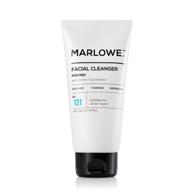 marlowe. no. 121 facial cleanser for men 6oz: natural extracts & antioxidants, soothes, purifies, & refreshes – thick lather, no more dry logo