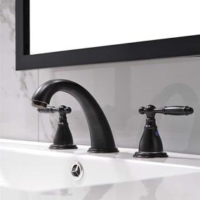 img 3 attached to 🚰 Phiestina WF008 4 ORB Lavatory Widespread Bathroom Faucet