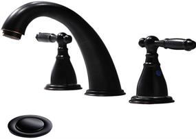 img 4 attached to 🚰 Phiestina WF008 4 ORB Lavatory Widespread Bathroom Faucet