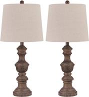 🏡 set of 2 signature design by ashley magaly cottage table lamps, 27.65-inch height, brown логотип