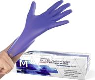 powder free disposable gloves medium logo