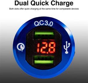 img 2 attached to Charger Aluminum Waterproof Voltmeter Motorcycle