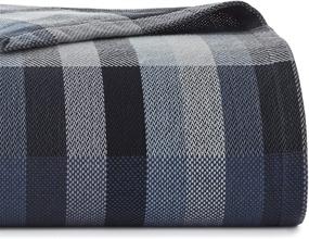 img 2 attached to 🛏️ Cozy up with Eddie Bauer Home's Windsor Collection Blanket in Twin Size, the Perfect Blue Complement for Every Bed