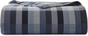 img 3 attached to 🛏️ Cozy up with Eddie Bauer Home's Windsor Collection Blanket in Twin Size, the Perfect Blue Complement for Every Bed