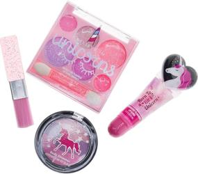 img 1 attached to Townley Girl I Believe in Unicorns 8-Piece Makeup Set: Lip Gloss, Nail Polish, Body Shimmer & More in Unicorn Bag | Ages 3+ for Parties, Sleepovers & Makeovers