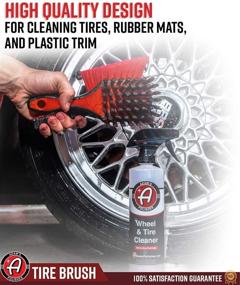 img 2 attached to 🚗 Enhance Your Car Detailing with Adam's Premium Tire Brush for Effective Rubber Tire Cleaning + Ideal for Use with Tire/Wheel Cleaners & Tire Shine