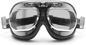 img 3 attached to Vintage Aviator Goggles: Bertoni AF191CR - Premium Chrome Plating Steel with Antifog Lens by Bertoni Italy