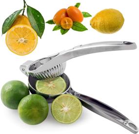 img 3 attached to 🍋 Bogufia Manual Juicer Lemon Lime Squeezer Stainless Steel Hand Pressed Lemon Juicer - Silver