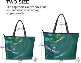 img 2 attached to Zippered Shoulder Handbag Butterfly Pockets Women's Handbags & Wallets for Shoulder Bags
