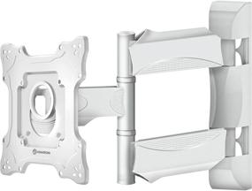 img 4 attached to 📺 ONKRON NP28 White Full Motion TV Wall Mount Bracket: 17-43 inch LCD LED Flat Screens, VESA 200x200, 77 lbs Capacity