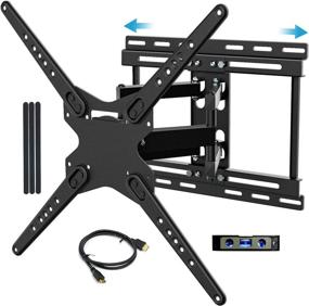 img 4 attached to 📺 BLUE STONE Full Motion TV Wall Mount Bracket for 32-83 Inch TVs | Dual Swivel Articulating Arms | Sliding Design | LED LCD Flat Screen Curved TVs | VESA 600x400mm | Supports up to 99 lbs