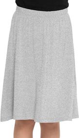 img 4 attached to Ultimate Stretch Comfort: XX Large Skirts & Skorts for Girls' Clothing