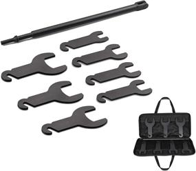 img 2 attached to 🔧 Mekar Pneumatic Fan Clutch Wrench Set: 43300 Clutch Removal Tool Kit - Compatible with Jeep, Ford, GM, and Chrysler