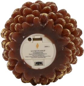 img 2 attached to Luminara Pine Cone Candles Unscented