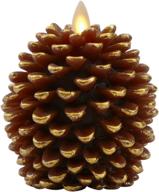 luminara pine cone candles unscented логотип