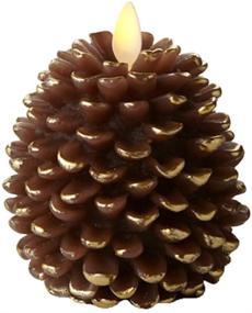 img 3 attached to Luminara Pine Cone Candles Unscented