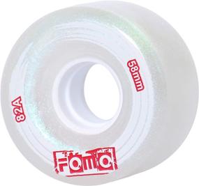 img 2 attached to FOMOTEAM Roller Skate Wheels Outdoor/Indoor 58mm32mm 82A - Set of 8: Top-Quality Performance for Any Terrain!