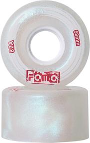 img 4 attached to FOMOTEAM Roller Skate Wheels Outdoor/Indoor 58mm32mm 82A - Set of 8: Top-Quality Performance for Any Terrain!