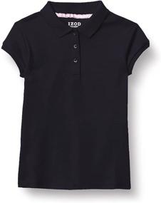 img 3 attached to IZOD Toddler School Uniform Interlock Girls' Clothing and Tops, Tees & Blouses