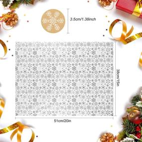 img 3 attached to 🎄 CHRORINE Snowflake Decorations for Christmas Wrapping, Scrapbooking, and Stamping (Pack of 14 96)