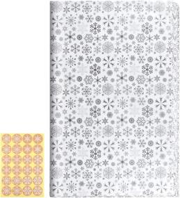 img 4 attached to 🎄 CHRORINE Snowflake Decorations for Christmas Wrapping, Scrapbooking, and Stamping (Pack of 14 96)