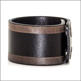 img 1 attached to Heavstjer Buckle Wristband Leather Bracelet Girls' Jewelry