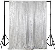 shinybeauty sequin curtain backdrop 5ftx10ft silver sequin fabric backdrop logo
