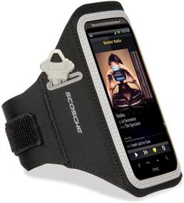 img 3 attached to SCOSCHE HFDABXL SoundKase XL Sports Armband Case - Black/Gray: Ultra-Light & Secure Phone Holder