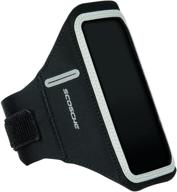 scosche hfdabxl soundkase xl sports armband case - black/gray: ultra-light & secure phone holder logo