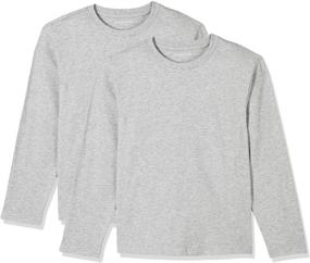 img 1 attached to UNACOO 2 Pack Cotton Sleeves T Shirts Girls' Clothing and Tops, Tees & Blouses