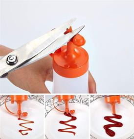 img 1 attached to 🍶 WUWEOT Condiment Squeeze: Enhance Your Kitchen with Stylish Dressings