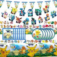 birthday supplies pika chu decoration tablecloth logo