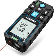 laser distance measure tool, acegmet laser measurement (229ft ft/in/m), backlit lcd with mute function, pythagorean mode, calculate distance, area, and volume - laser distance meter logo