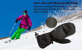 img 3 attached to 🧤 Ultimate Outdoor Companion: Mittens Weather Thermal Waterproof Gear