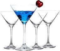 🍸 premium set of 4 jekosen crystal martini cocktail glasses – lead-free, clear, and strong, 9 ounce capacity logo