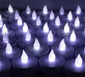 img 3 attached to 🕯️ BlueDot Trading LED White Flameless Tea Lights - Convenient 20-Pack Battery Operated