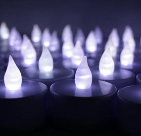 img 2 attached to 🕯️ BlueDot Trading LED White Flameless Tea Lights - Convenient 20-Pack Battery Operated